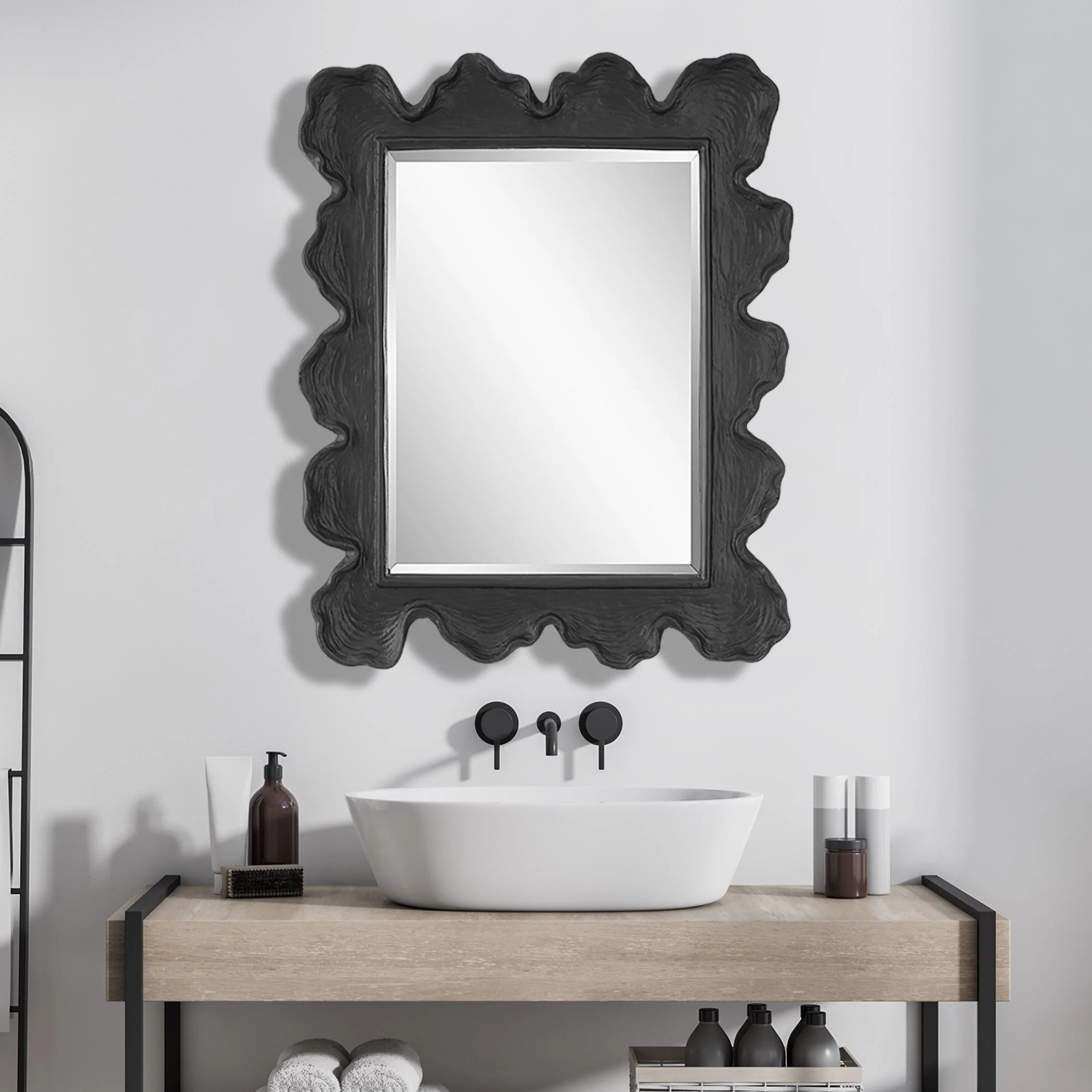 Uttermost Sea Coral Black Mirror - Image 4