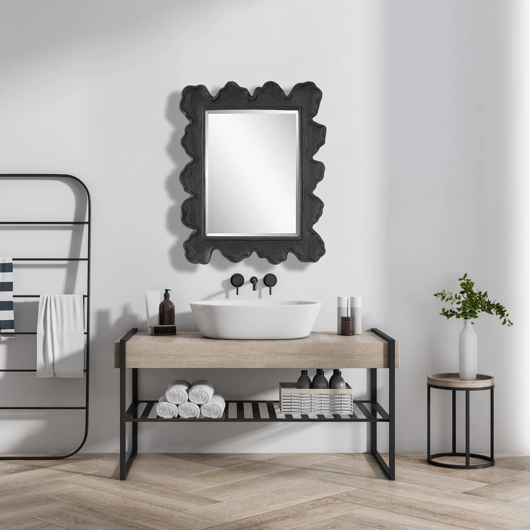 Uttermost Sea Coral Black Mirror - Image 6