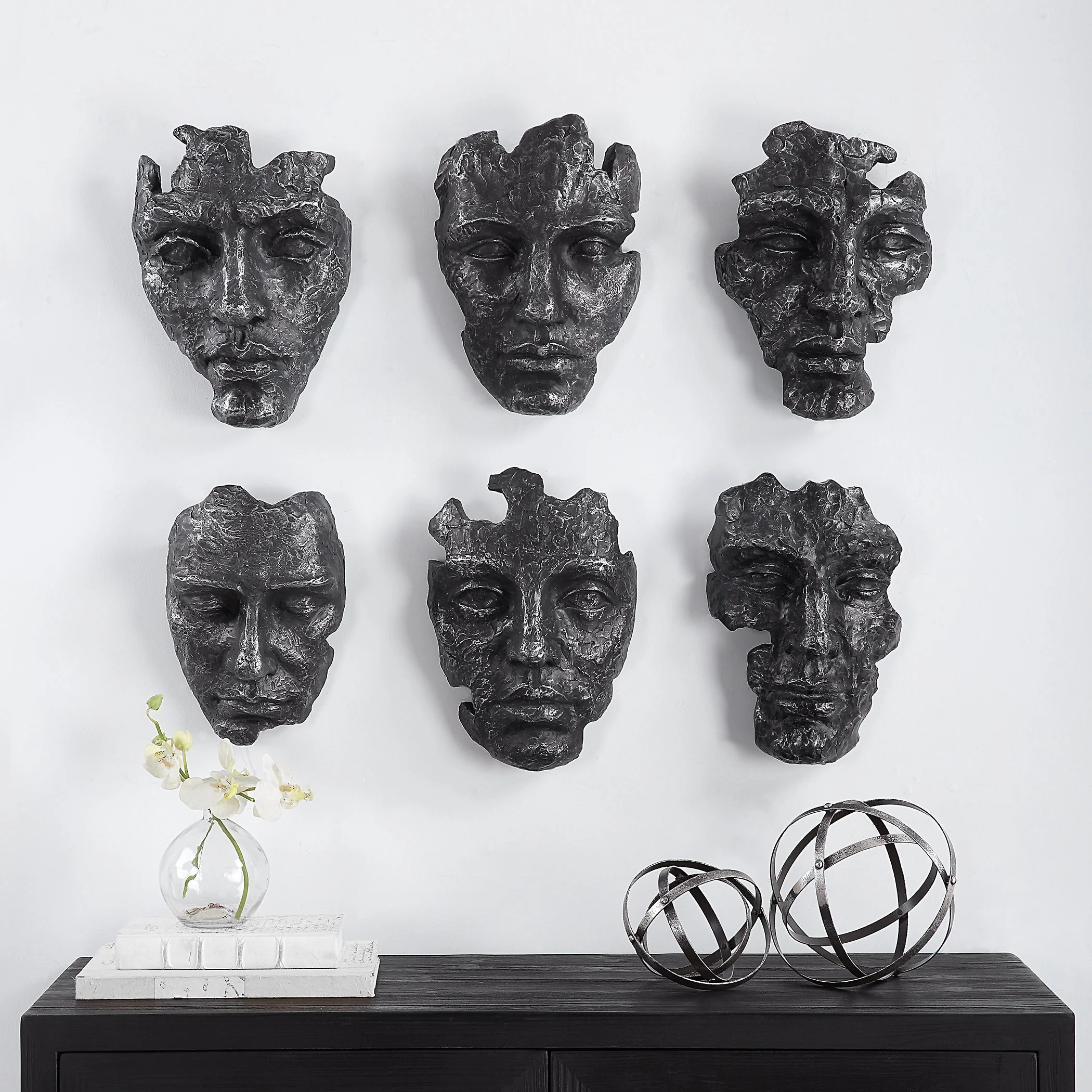Uttermost Self-Portrait Metallic Wall Decor, Set/6 - Image 2