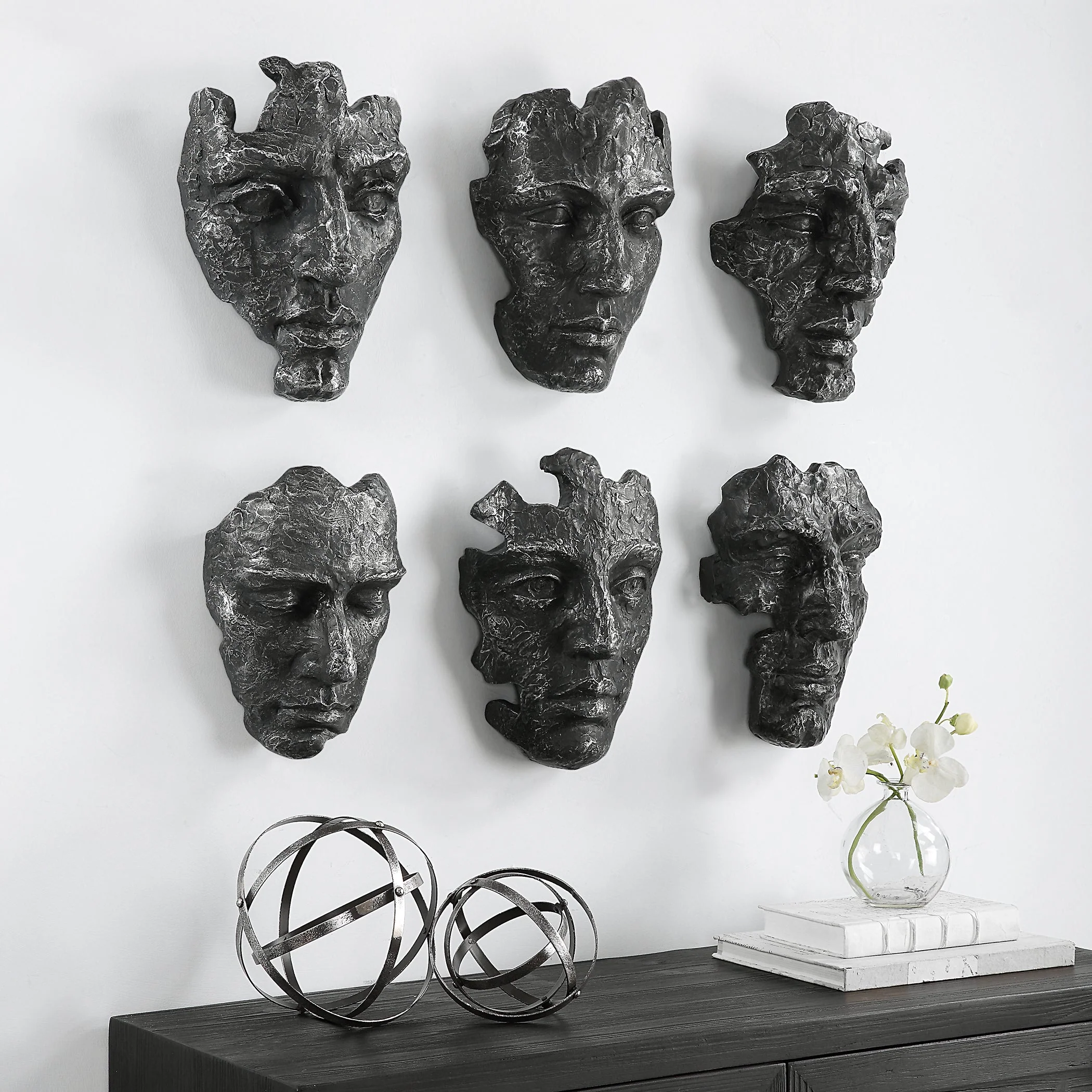 Uttermost Self-Portrait Metallic Wall Decor, Set/6 - Image 7