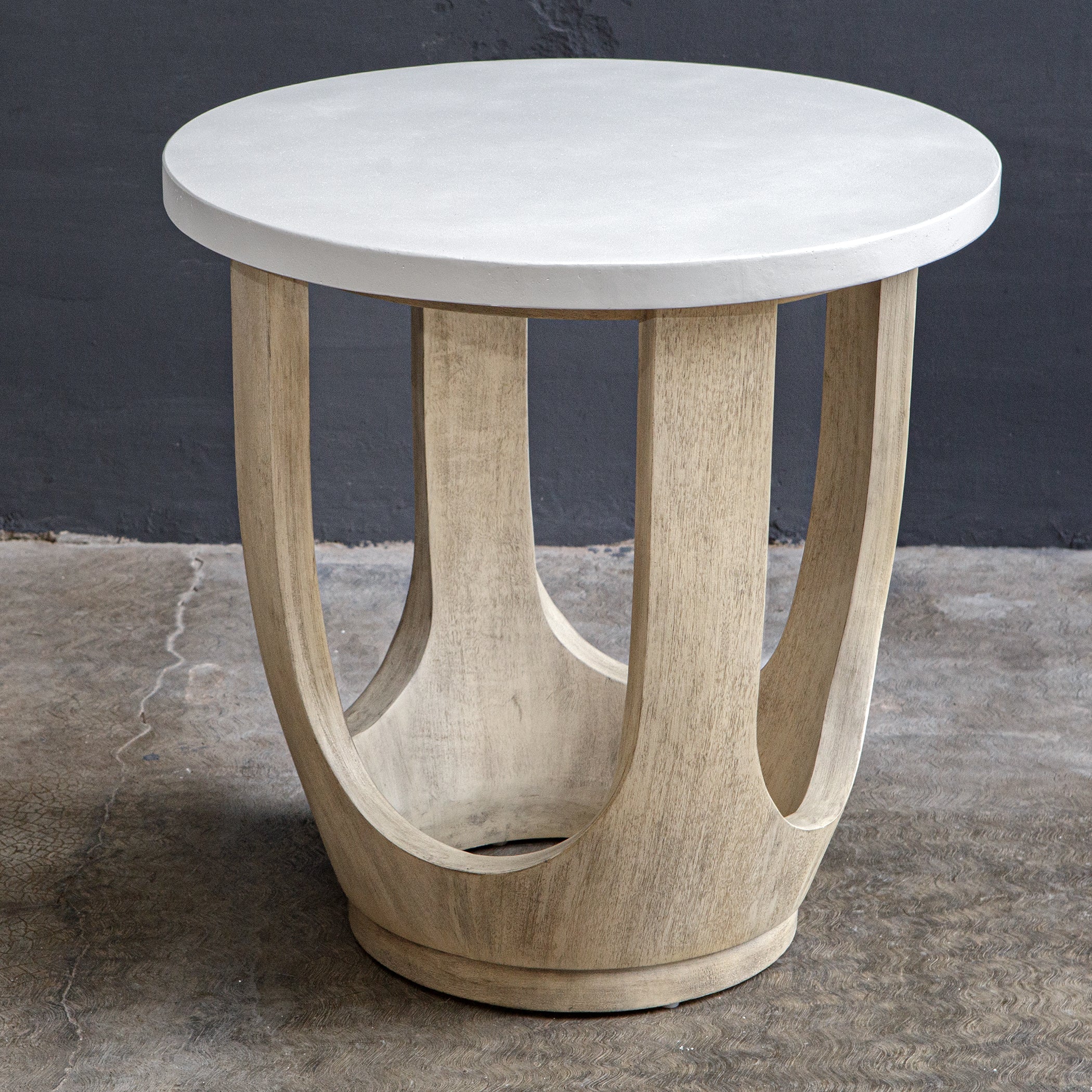 Uttermost Tatli Stone Top Side Table - Image 2