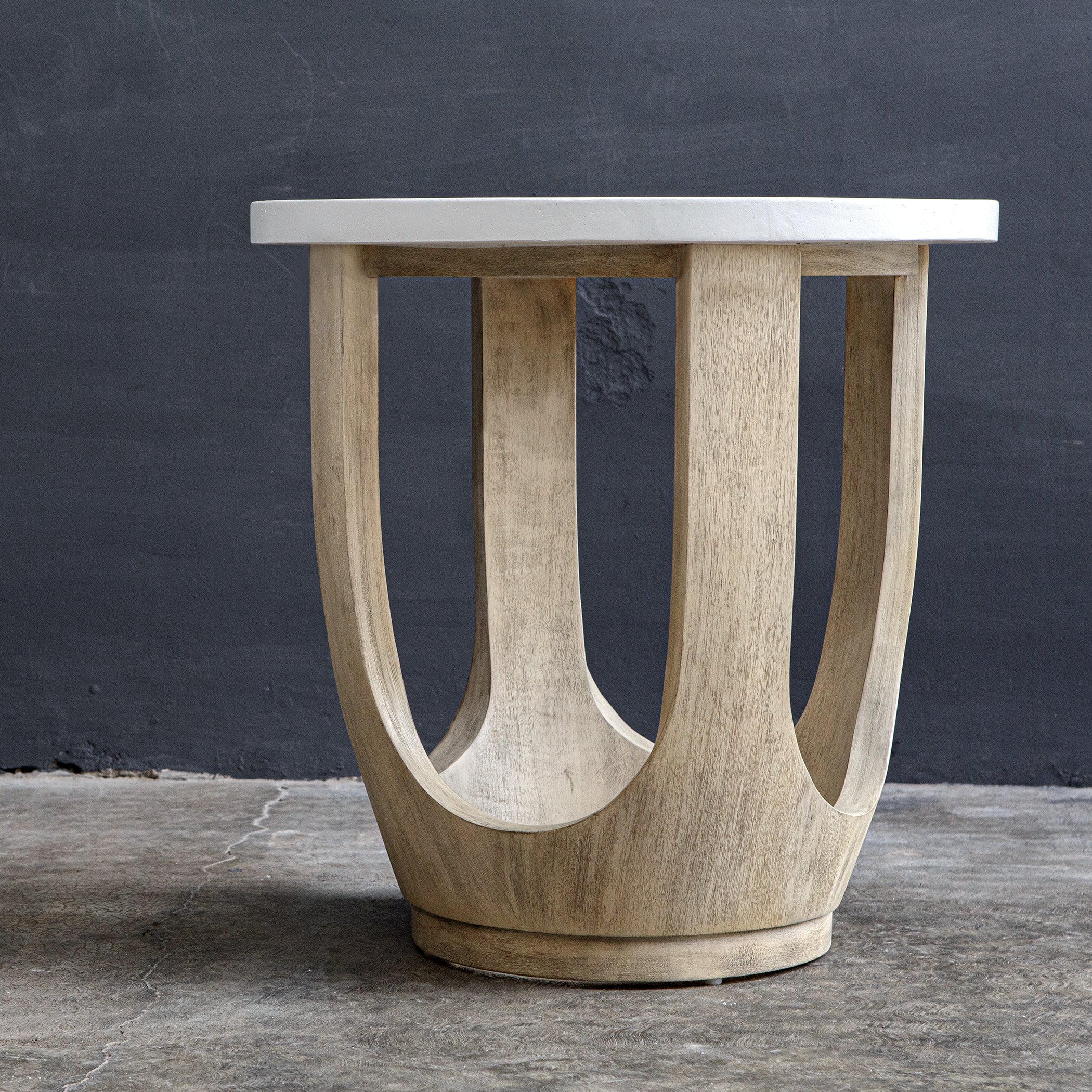 Uttermost Tatli Stone Top Side Table - Image 4