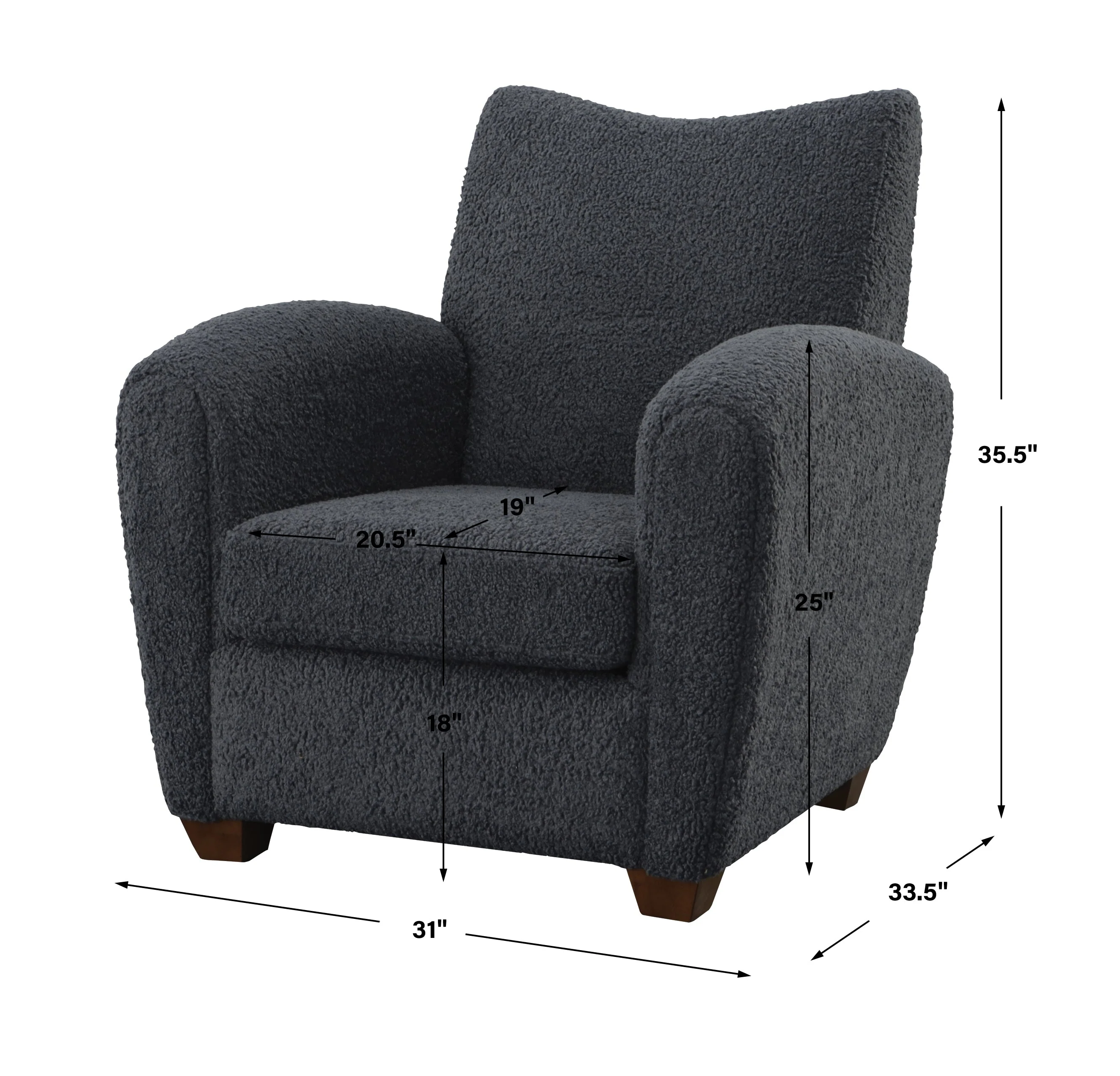 Uttermost Teddy Slate Accent Chair - Image 4