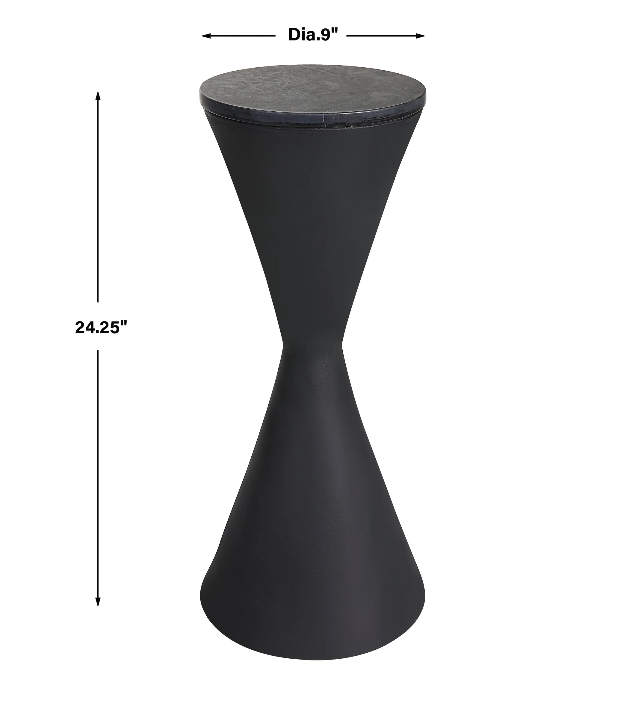 Uttermost Time's Up Hourglass Shaped Drink Table - Image 5