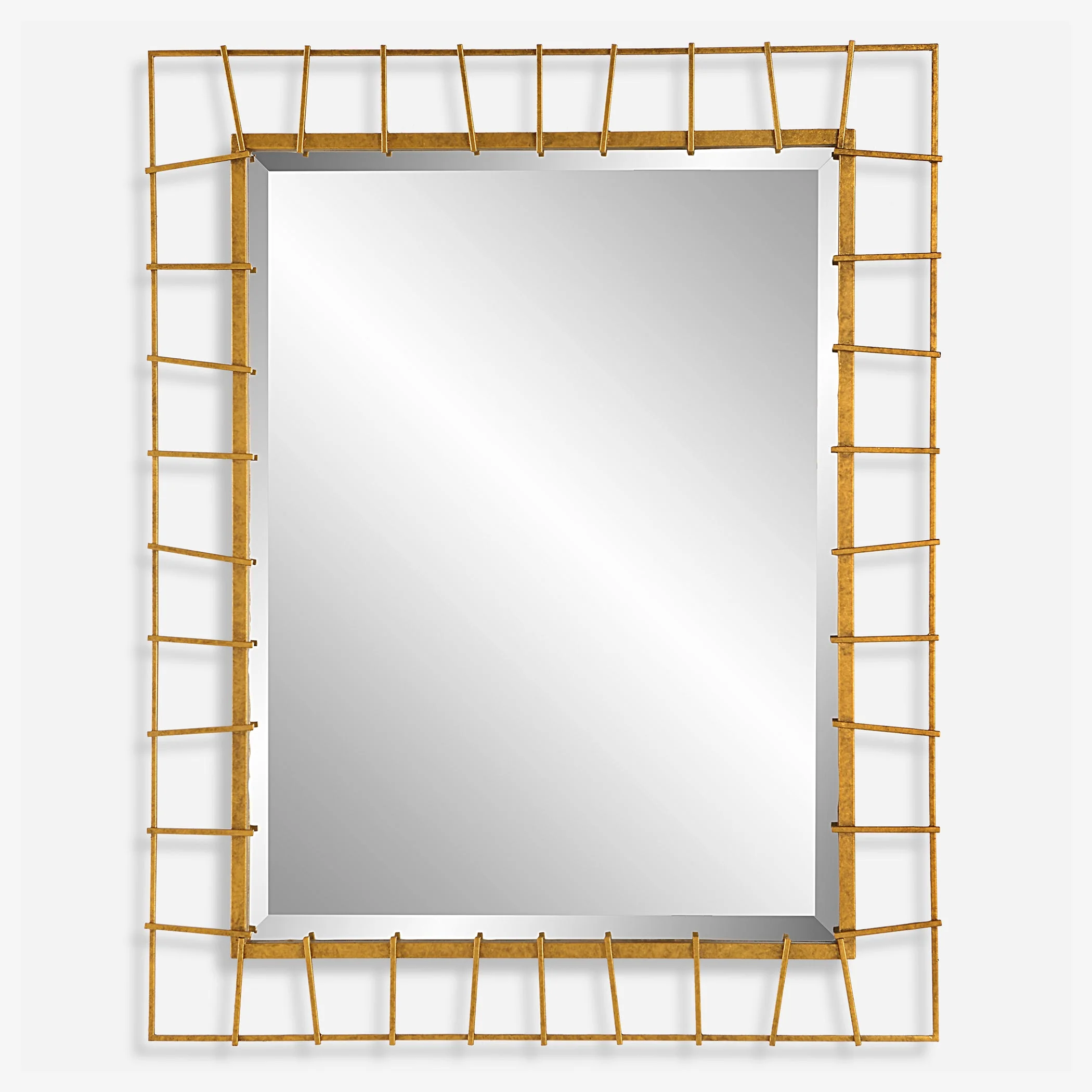 Uttermost Townsend Antiqued Gold Mirror - Image 2