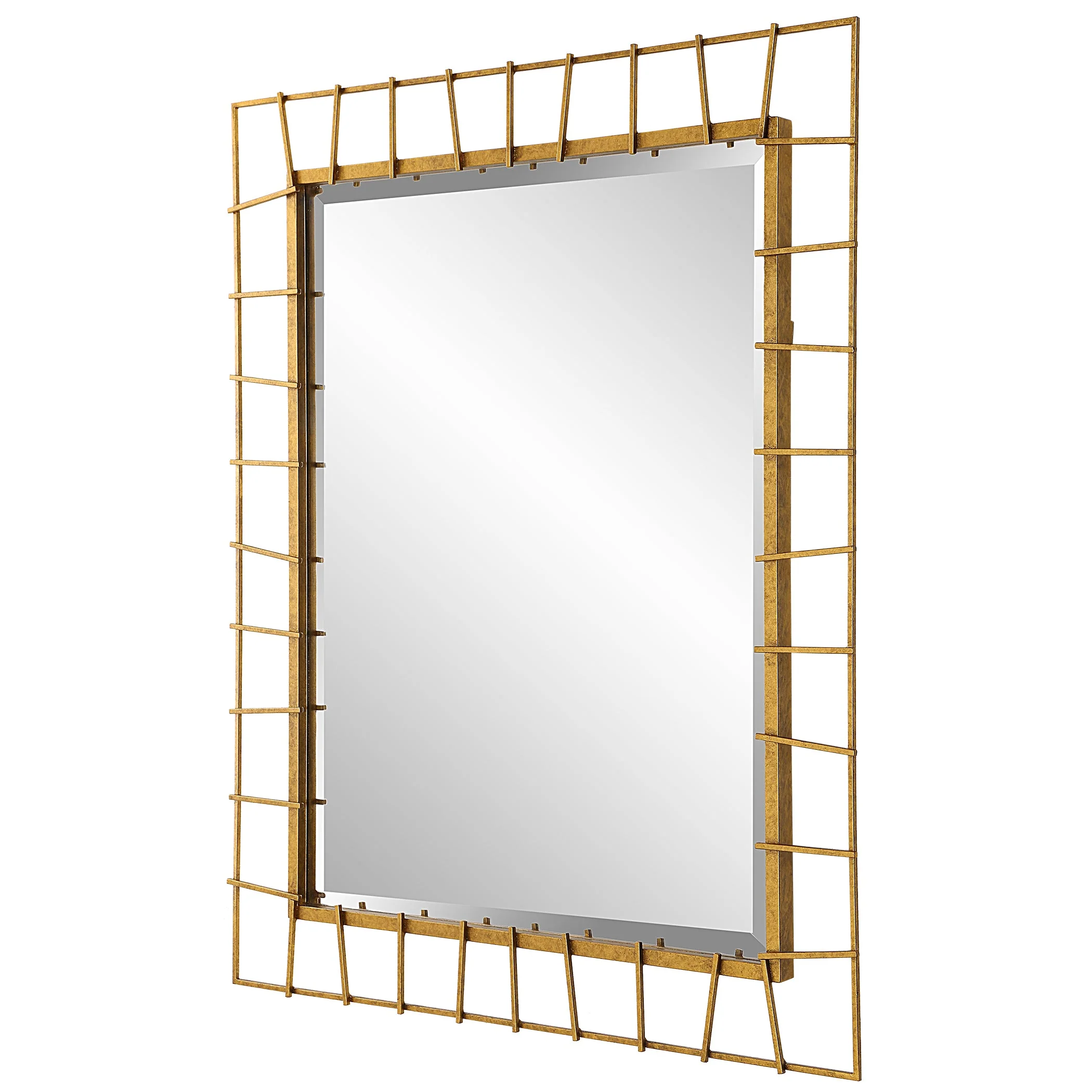 Uttermost Townsend Antiqued Gold Mirror - Image 6