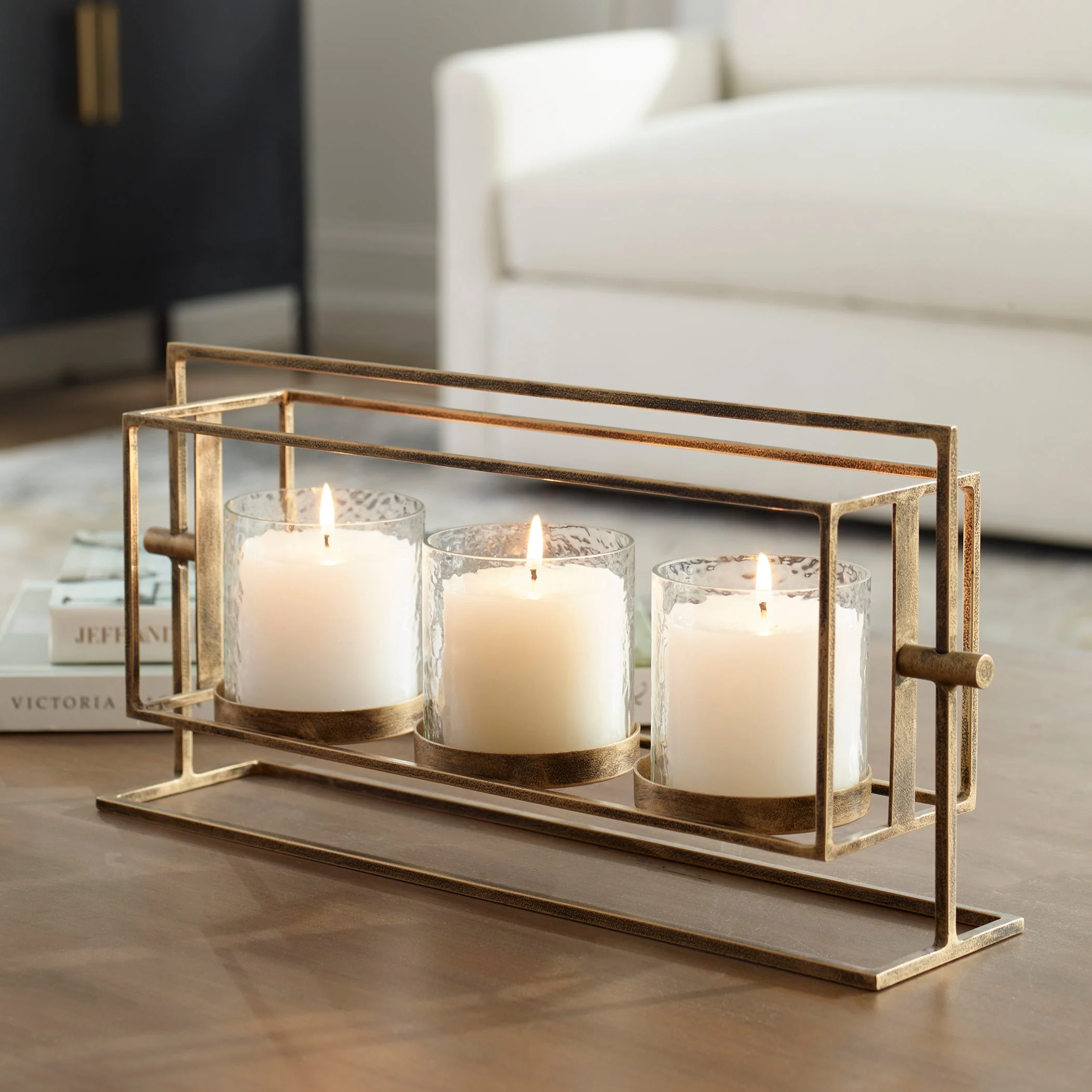 Uttermost Wenman Gold Triple Candleholder - Image 2