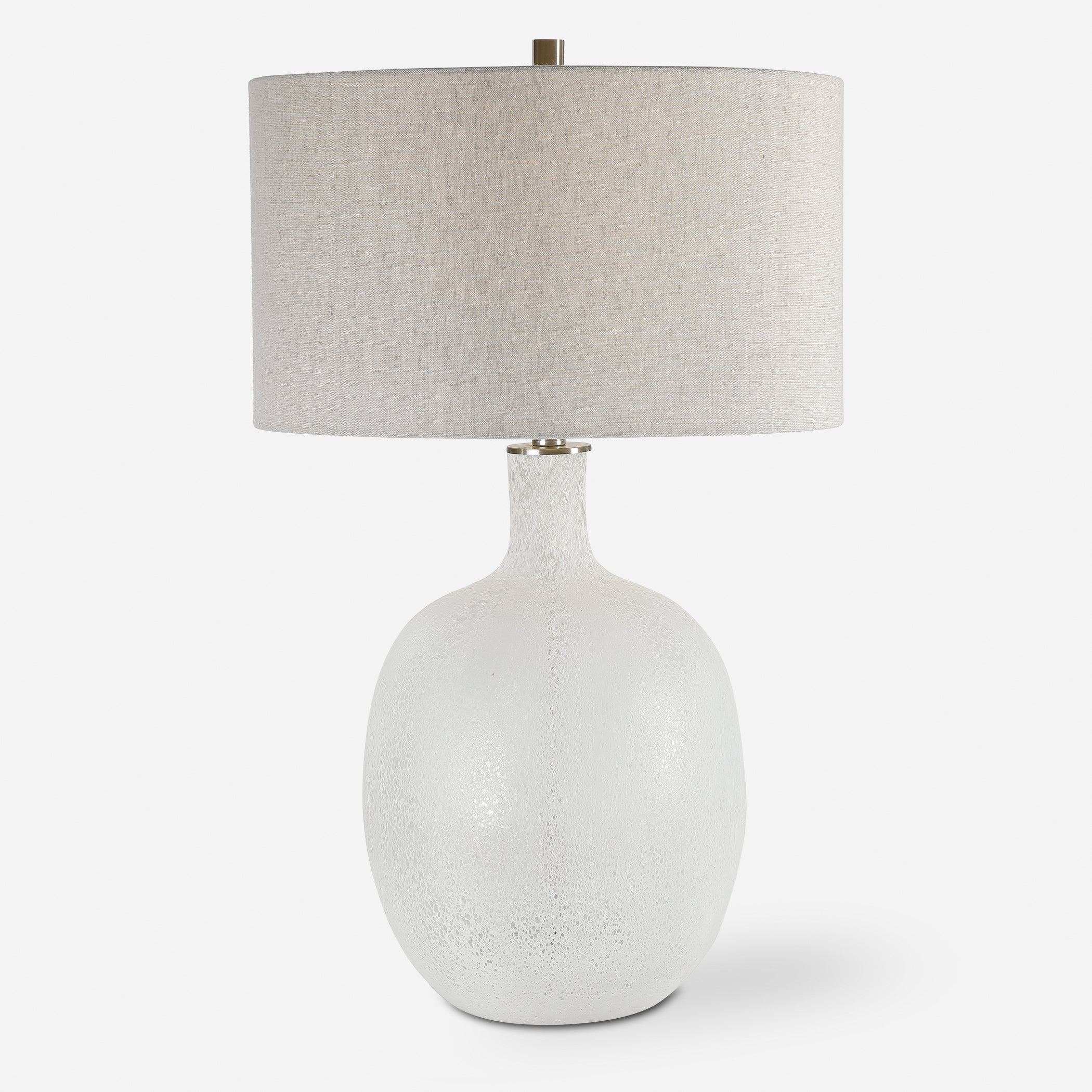 Uttermost Whiteout Mottled Glass Table Lamp - Image 3