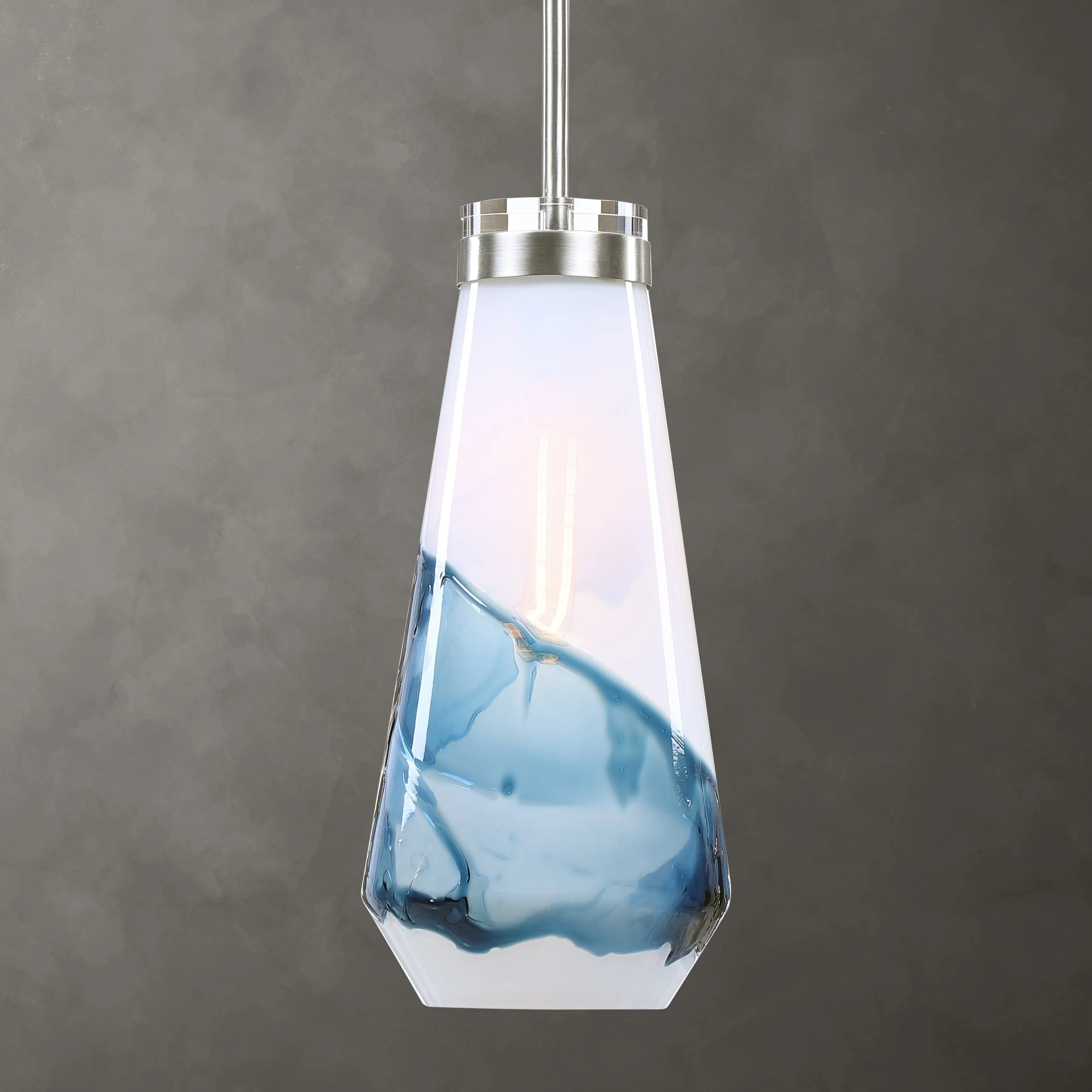 Uttermost Windswept Blue & White 1 Light Mini Pendant - Image 5