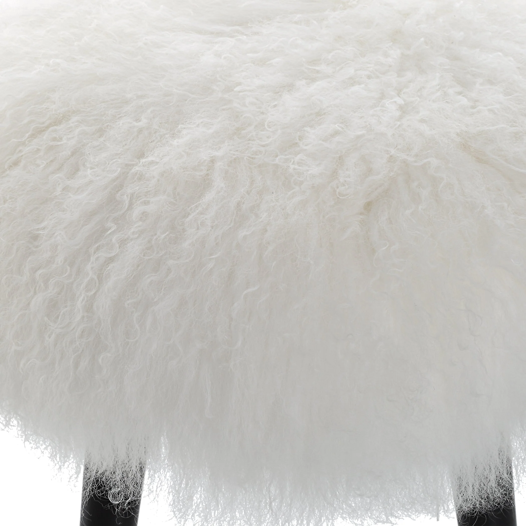 Uttermost Wooly Sheepskin Accent Stool - Image 6