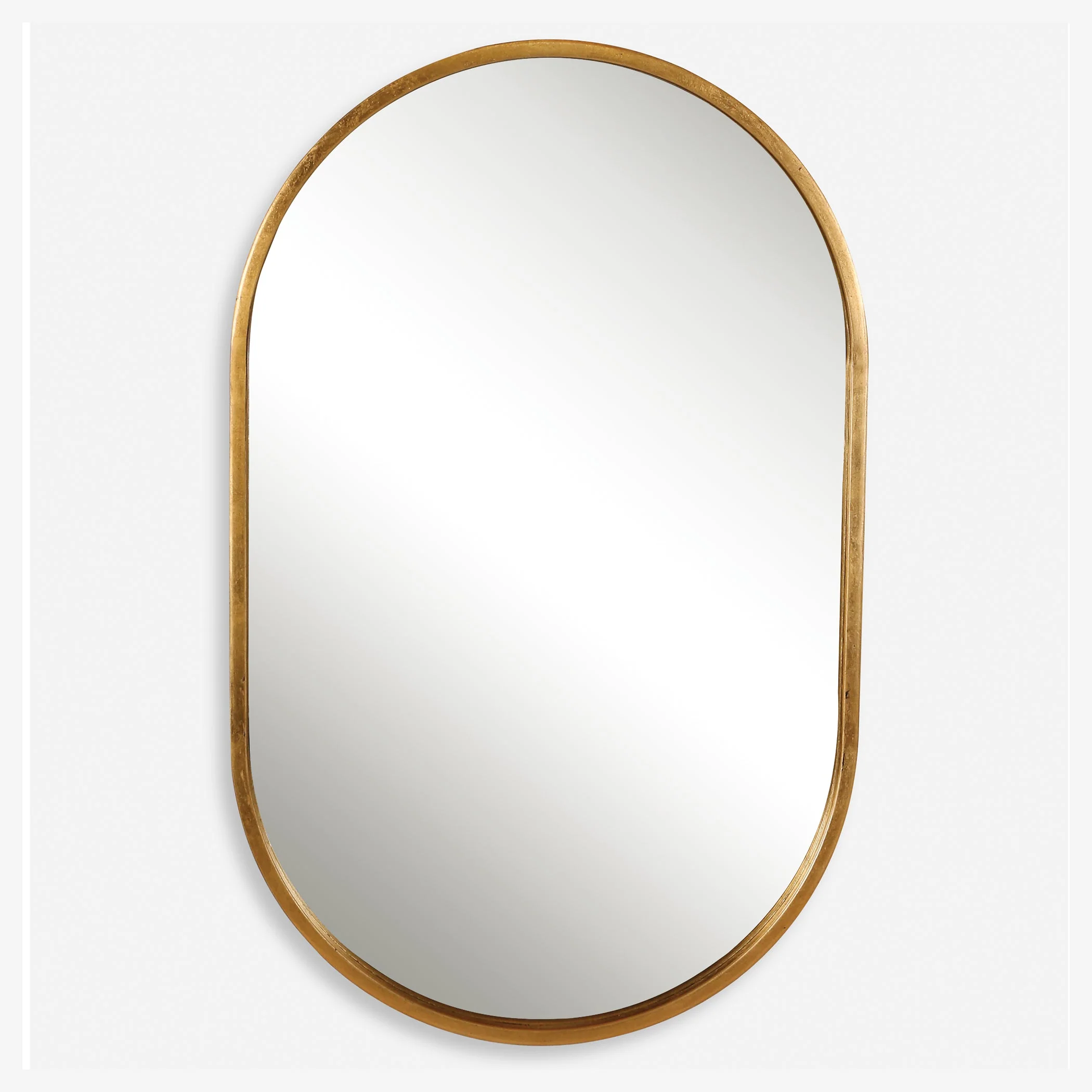 Varina Gold Oval Mirror - Image 2