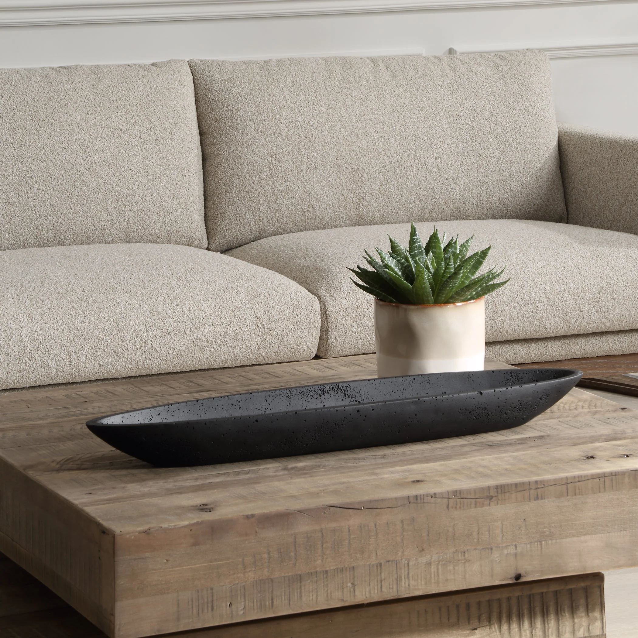 Vessel Cast Black Canoe Bowl - Image 3