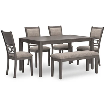 Wrenning Dining Table and 4 Chairs and Bench (Set of 6) - Image 3