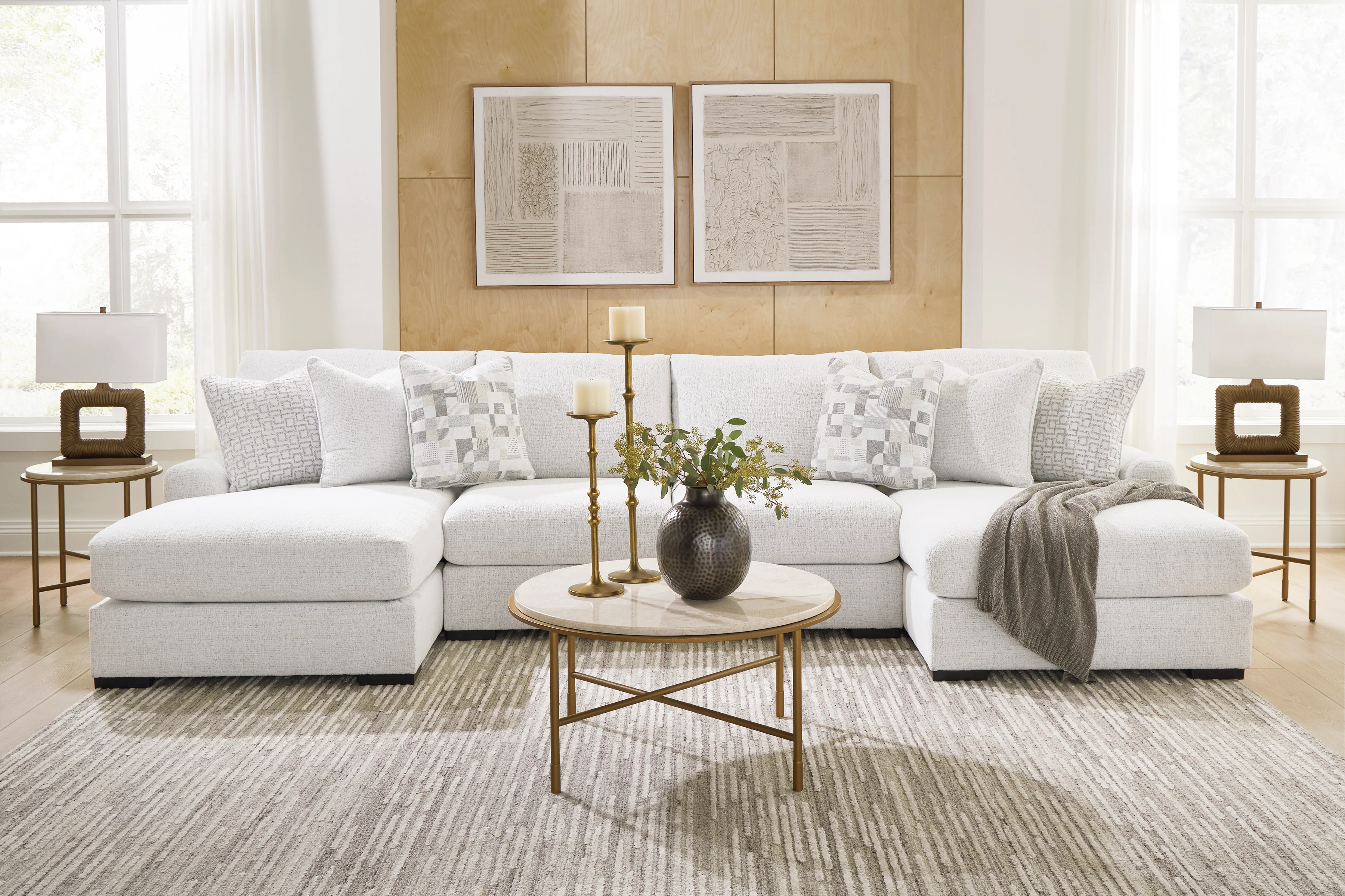 Wynncroft Manor 4-Piece Double Chaise Sectional - Image 2